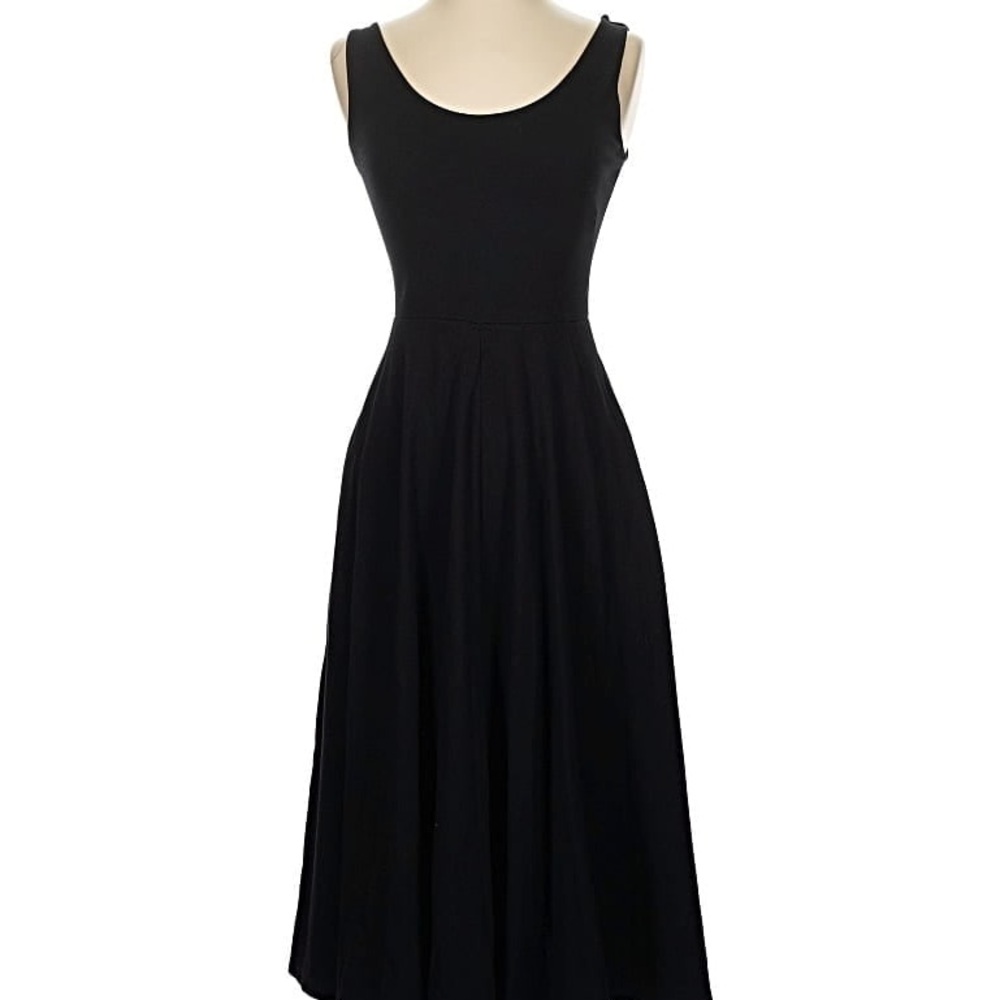 Nicole Miller Elegant Black Sleeveless Tank High Low Hem Dress XL NWT - Picture 2 of 10